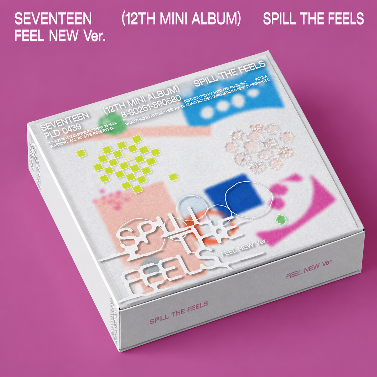 SEVENTEEN SPILL THE FEELS Feel Blue Version CD cover