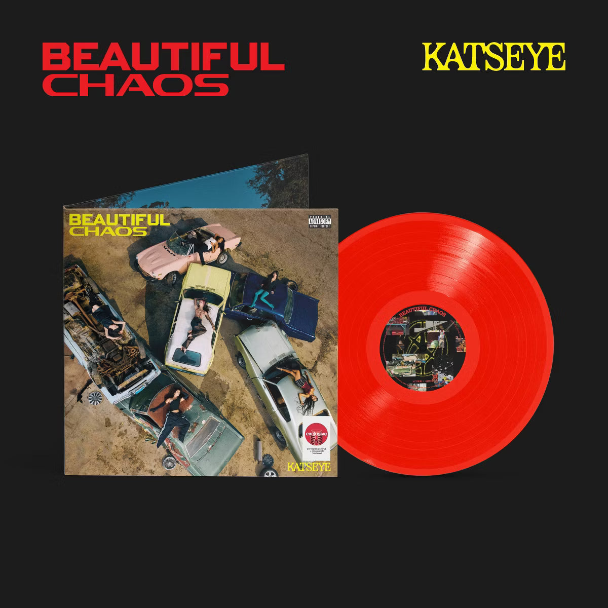 KATSEYE BEAUTIFUL CHAOS special pomegranate vinyl