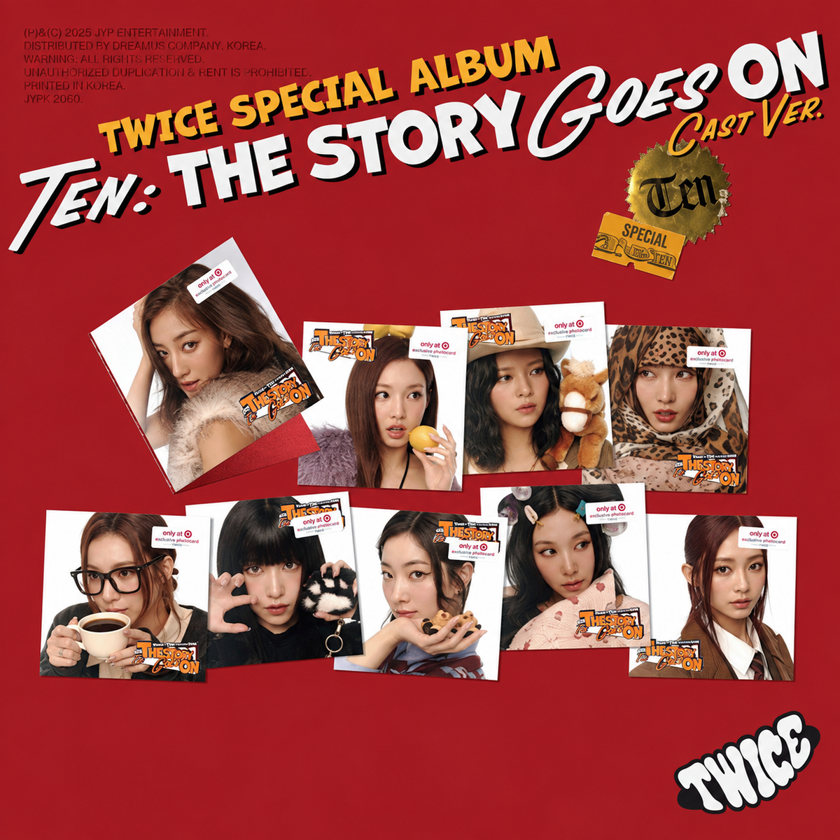 TWICE TEN The Story Goes On Target Exclusive member album artwork