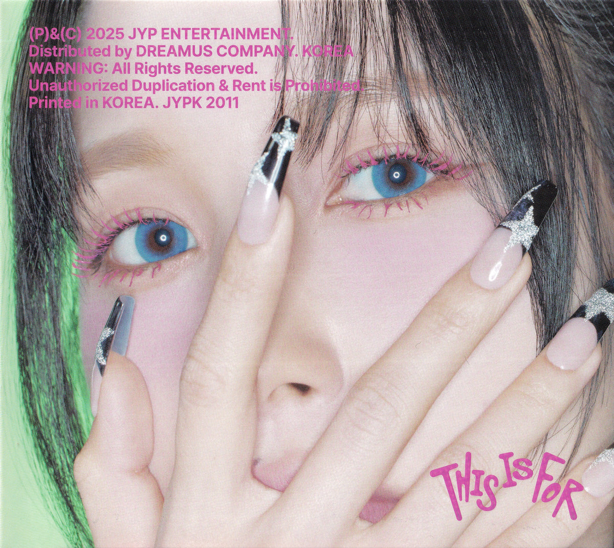 High-resolution authentic TWICE THIS IS FOR Digipack Mina cover