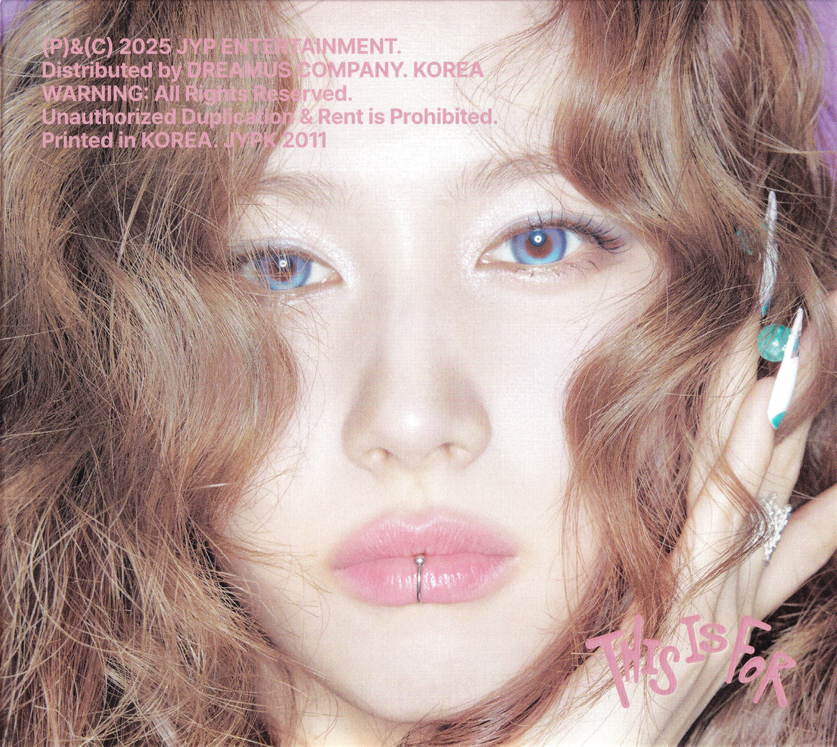 High-resolution authentic TWICE THIS IS FOR Digipack Sana cover
